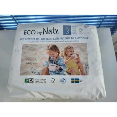 Naty Baby start Nature 3 4-9 kg 30 ks