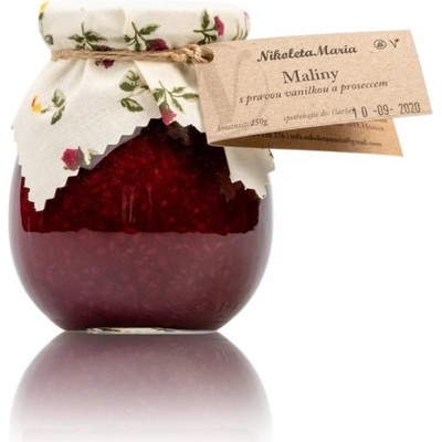 Nikoleta Maria marmeláda Maliny s pravou vanilkou a Proseccom 250 g
