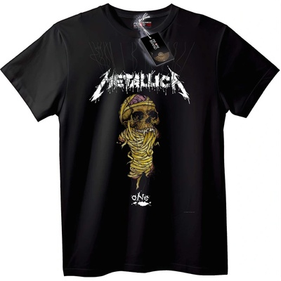 NOONEBRAND Тениска Metallica Мумия Skull - 2XL, White