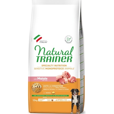 Natural Trainer Sensitive No Gluten Adult Medium & Maxi losos 2 x 12 kg