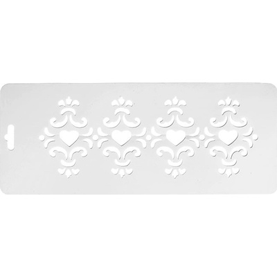 Plastová šablóna 10x25 cm motív ornamenty