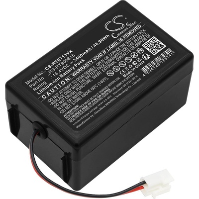 Cameron Sino Батерия за прахосмукачки Rowenta Rr7126, Smart Force Extreme Rr7157 и др. , 3400 mAh (CS-RTE713VX)