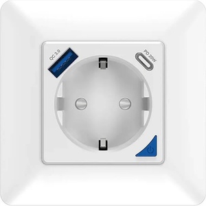 Smart Socket WiFi Контакт с BT Дистанционно и Мониторинг 16A USB A/C Fast Charge 20W - 40587