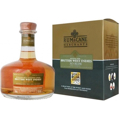 Rum & Cane BRITISH WEST INDIES XO Rum 43% 0,7 l (kartón)