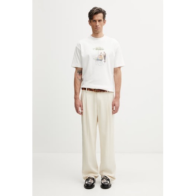 Drôle de Monsieur тениска мъжка от памук Fleuriste (K.TS310.CO002.OW)