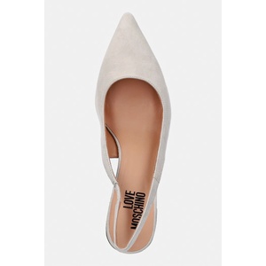 Love Moschino Велурени обувки с тънък ток (JA10336G1OJA0110)