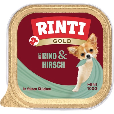 Rinti Gold Adult Mini Jelení & hovězí maso 12 x 100 g