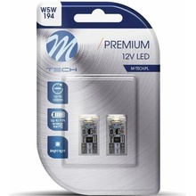 M-Tech PREMIUM CANBUS W5W W2.1x9.5d 4 LED biele 2 ks LB329W