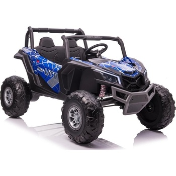 Lean Toys elektrická bugina UTV MX spiderman dvojmiestna 2021 MP4 motor 4x60W batéria lakovaná modrá 24V7Ah