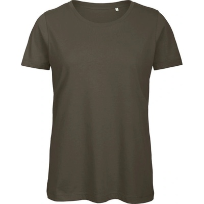 B&C Tričko Inspire T Medium Fit z bio bavlny krátký rukáv dámské COT 01TW4355500 Khaki