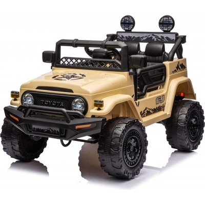 Detské elektrické auto Toyota FJ Cruiser hnedožlutá