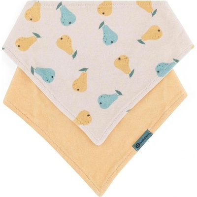 Petite&Mars Bryndák bandana Luke 2 ks Beige Pears&Intense Ochre 3m+ – Zboží Dáma