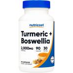 Nutricost Куркума 1000 mg + Босвелия 1000 mg - По-здрави и подвижни стави, 90 капсули (67403 (755101) NC)