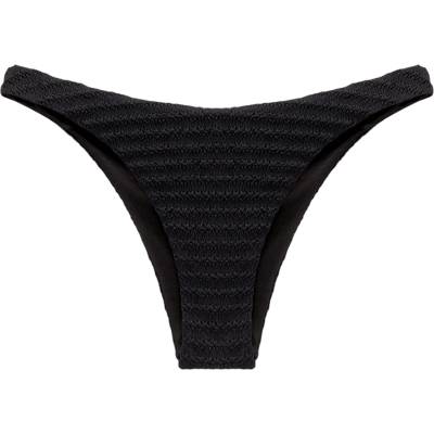 Pull&Bear Долнище на бански тип бикини черно, размер S