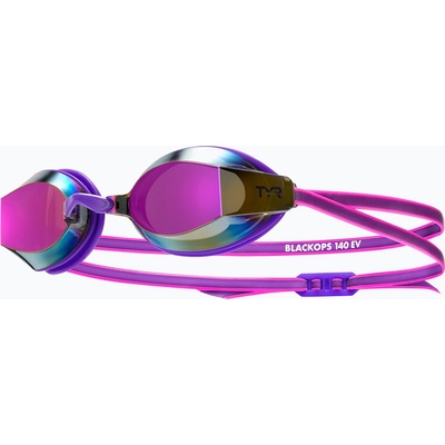 TYR Дамски очила за плуване TYR Blackops 140 Ev Racing Mirrored purple/pink