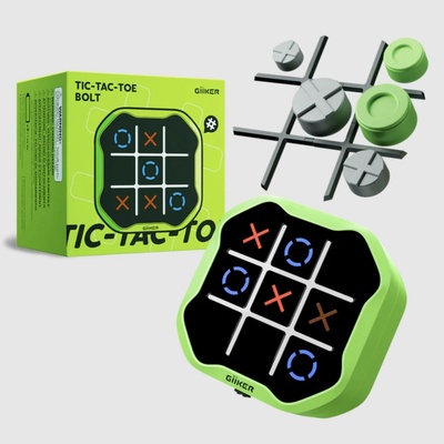 GiiKER Tic-Tac-Toe Bolt elektronické piškvorky 5v1 pro děti zelená
