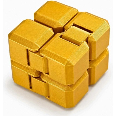 Antistresová kostka Infinity Cube Svíčkománie3D Zlatá leská