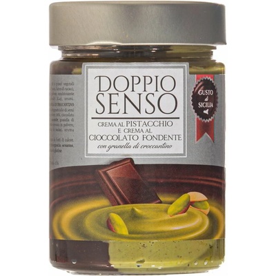Doppio Senso pistáciová nátierka s horkou čokoládou 330 g