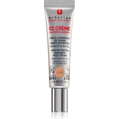 Erborian CC Cream Centella Asiatica rozjasňujúci krém pre jednotný tón pleti SPF25 Natural Skin Perfector 15 ml