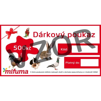 Elektronický dárkový poukaz 1000kč