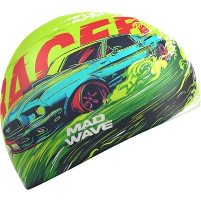 Mad Wave racer swimming cap зелен