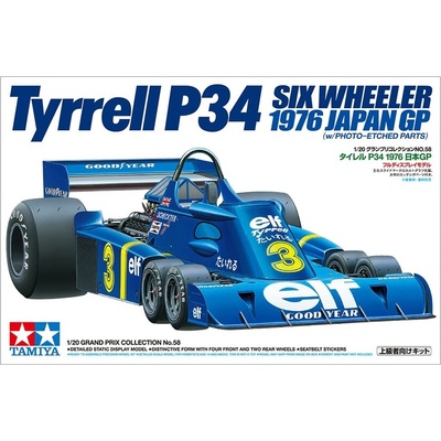 Tamiya Tyrrell P34 six wheeler 1976 Japan GP w/PE 1:20