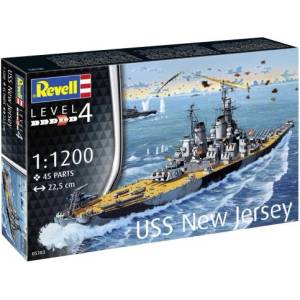 Revell Стартов комплект кораб 75183 - Боен кораб USS New Jersey (1: 1200)