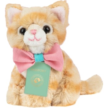 Studio Pets Плюшена играчка Studio Pets - Коте Томи с куфарче, паспорт и стикери, 8 cm (6530)