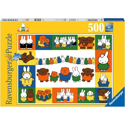 Ravensburger Пъзел Ravensburger от 500 части - Портрети на Miffy (17156)