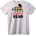 NOONEBRAND Тениска Мама Мечка Пъзел - XL, White