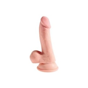 Pipedream King Cock Plus 6, 5" Triple Density пенис с тестиси - класическо дилдо (P26454)