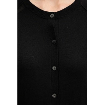 BOSS Вълнена жилетка boss дамска в черно от лека материя 50545031 (50545031)