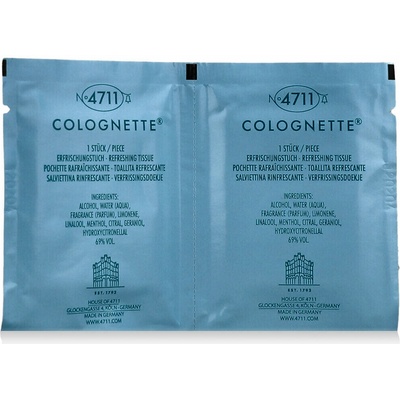 4711 Colognette Refreshing Lemon Tissues vlhčené ubrousky pro okamžité osvěžení 20 ks – Hledejceny.cz