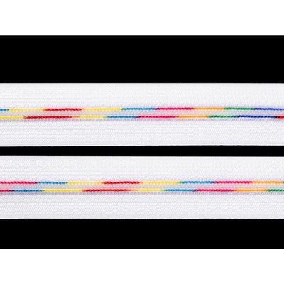 Duhový zip spirálový šíře 6 mm bílá