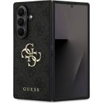 CG Mobile Samsung Z Fold7 GUESS 4G BIG LOGO Силиконов протектор за телефон Устойчив на удар кожен ефект заден капак BLACK GUHCZFD74GMGGR (GUHCZFD74GMGGR)