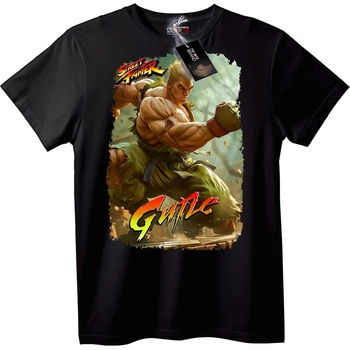 NOONEBRAND Тениска Street Fighter Guile - 2XL, White