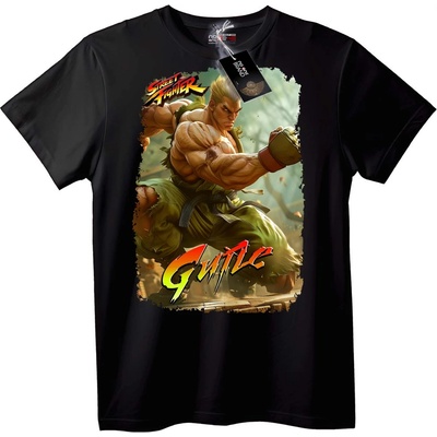 NOONEBRAND Тениска Street Fighter Guile - 2XL, White