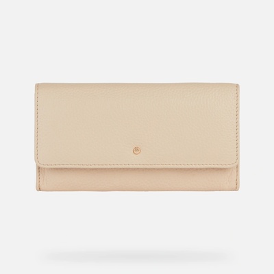 Geox Krémová dámská peněženka Wallet G007372 Krémová