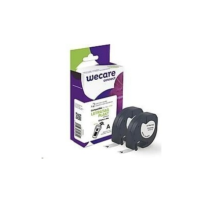 páska ´wecare´ DYMO S0721610, LetraTag PLAST,Black/White,2*12mm*4m