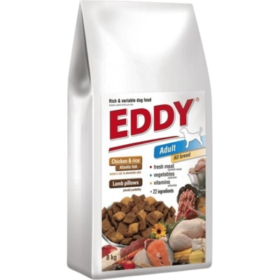 EDDY Adult All Breed kuřecí s polštářky s jehněčím 8 kg