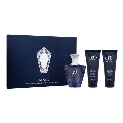 Afnan Turathi Blue Подаръчен комплект за мъже Размер EDP 90 ml + 100 ml душ гел + 100 ml афтършейв балсам