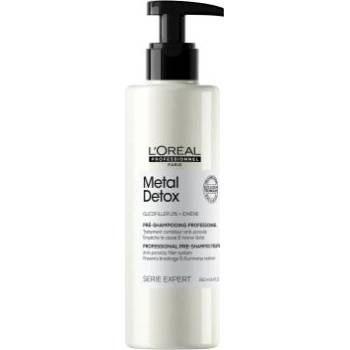 L'Oréal Metal Detox Professional Pre-Shampoo Treatment 250 ml дълбоко почистващ шампоан преди основен шампоан за боядисана коса за жени