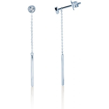 SAVICKI обеци: бяло злато. диаманти