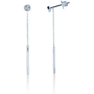 SAVICKI обеци: бяло злато. диаманти