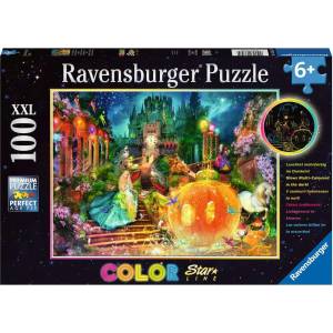 Ravensburger - Puzzle Cinderella 100XL neon - 100 piese