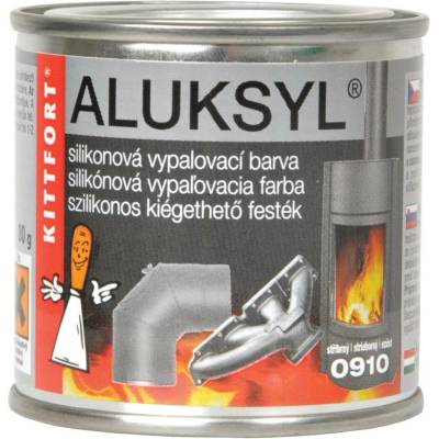Kittfort Aluksyl vypalovací silikonová žáruvzdorná barva 80g stříbrná