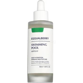 EQQUALBERRY Swimming Pool Ampoule Skin Serum хидратиращ и успокояващ серум за лице унисекс 50 мл