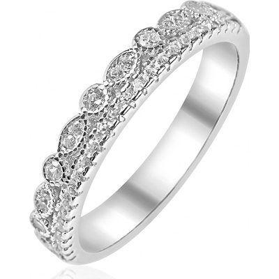 Meucci Stříbrný prsten se zirkony SR164