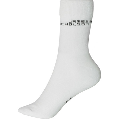 James & Nicholson ponožky JN 8032 bio bavlna COT028032001b3-white Bílá