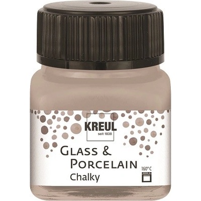 Kreul Kriedové farby na sklo a porcelán noble nougat 20 ml